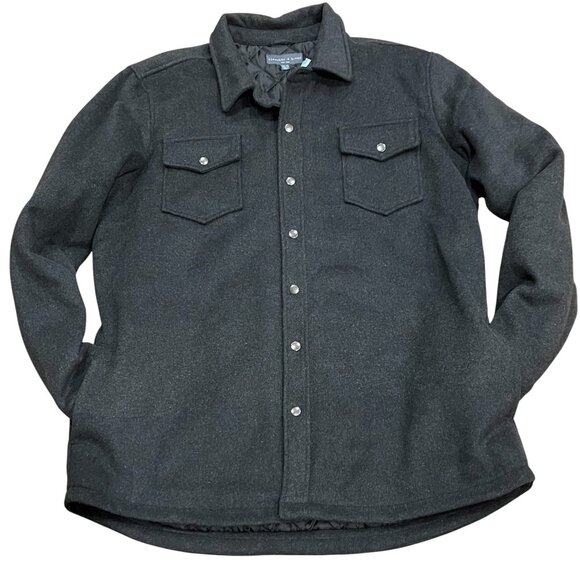 Bleecker & Broad Men's Shacket, NWT, Charcoal, 2X - Picture 9 of 9